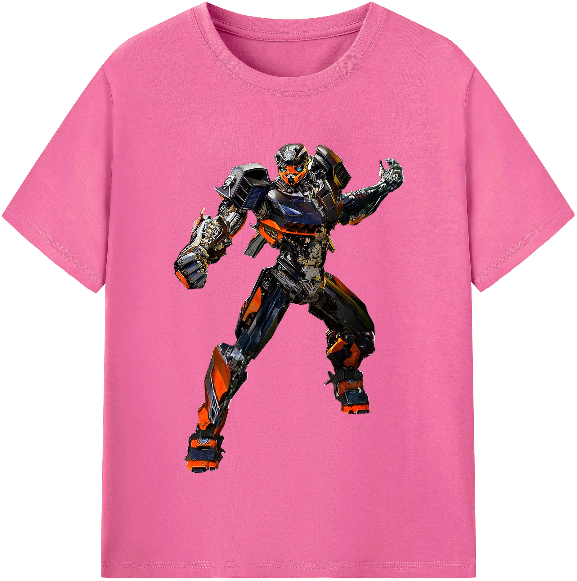 （画像用）  レディースカジュアルプリントTシャツ（綿100％）